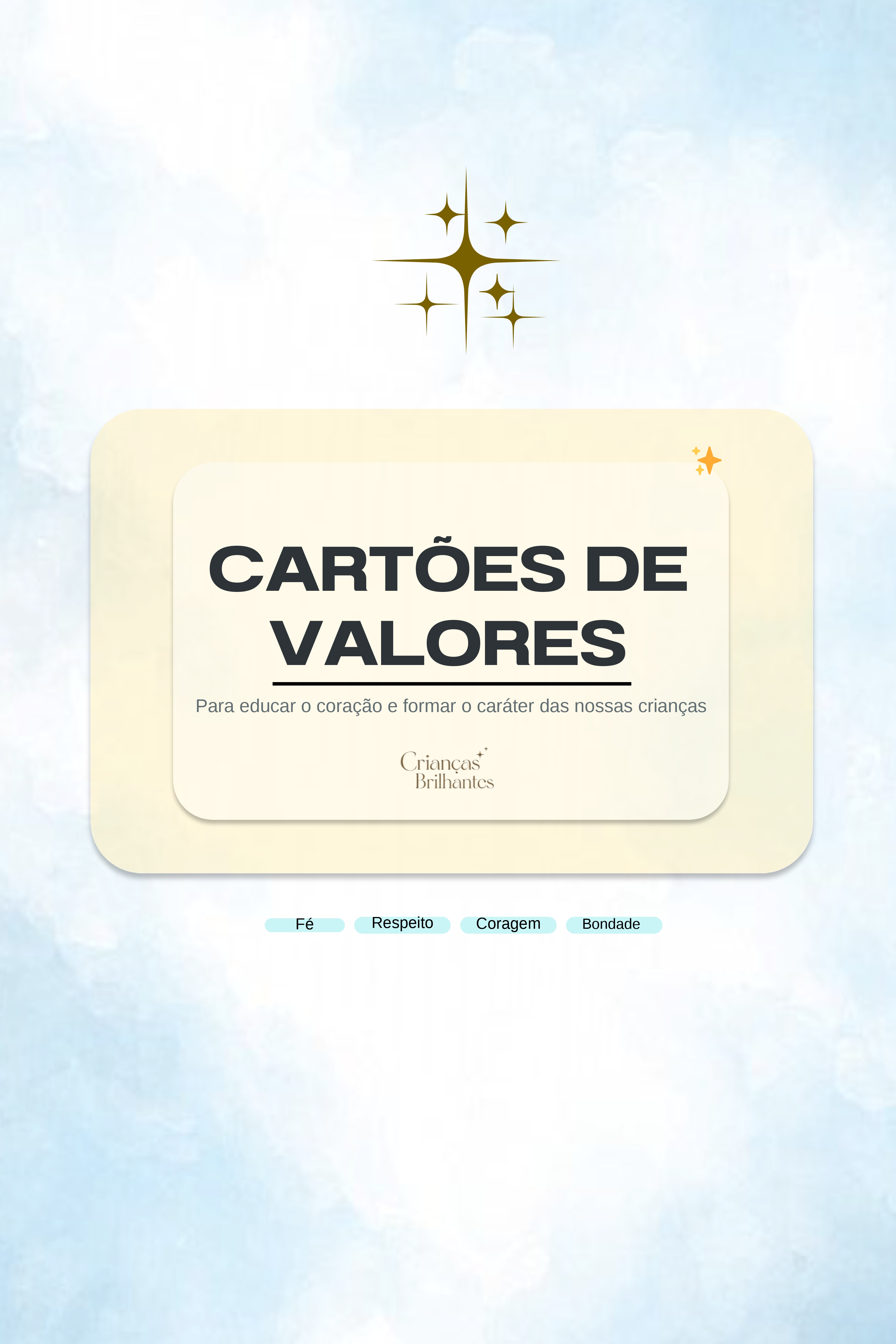 Capa Cartões de Valores